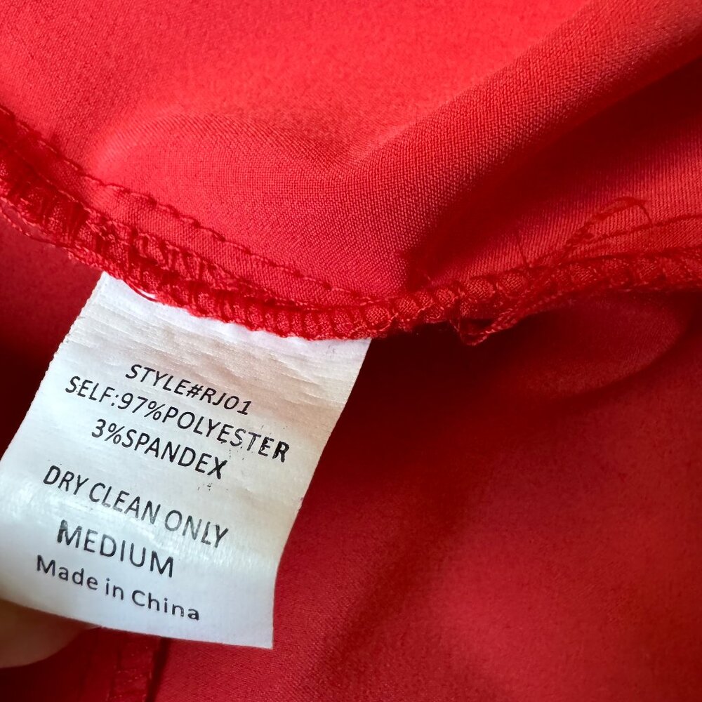 Red Lightweight Blazer - Picture 3 of 7